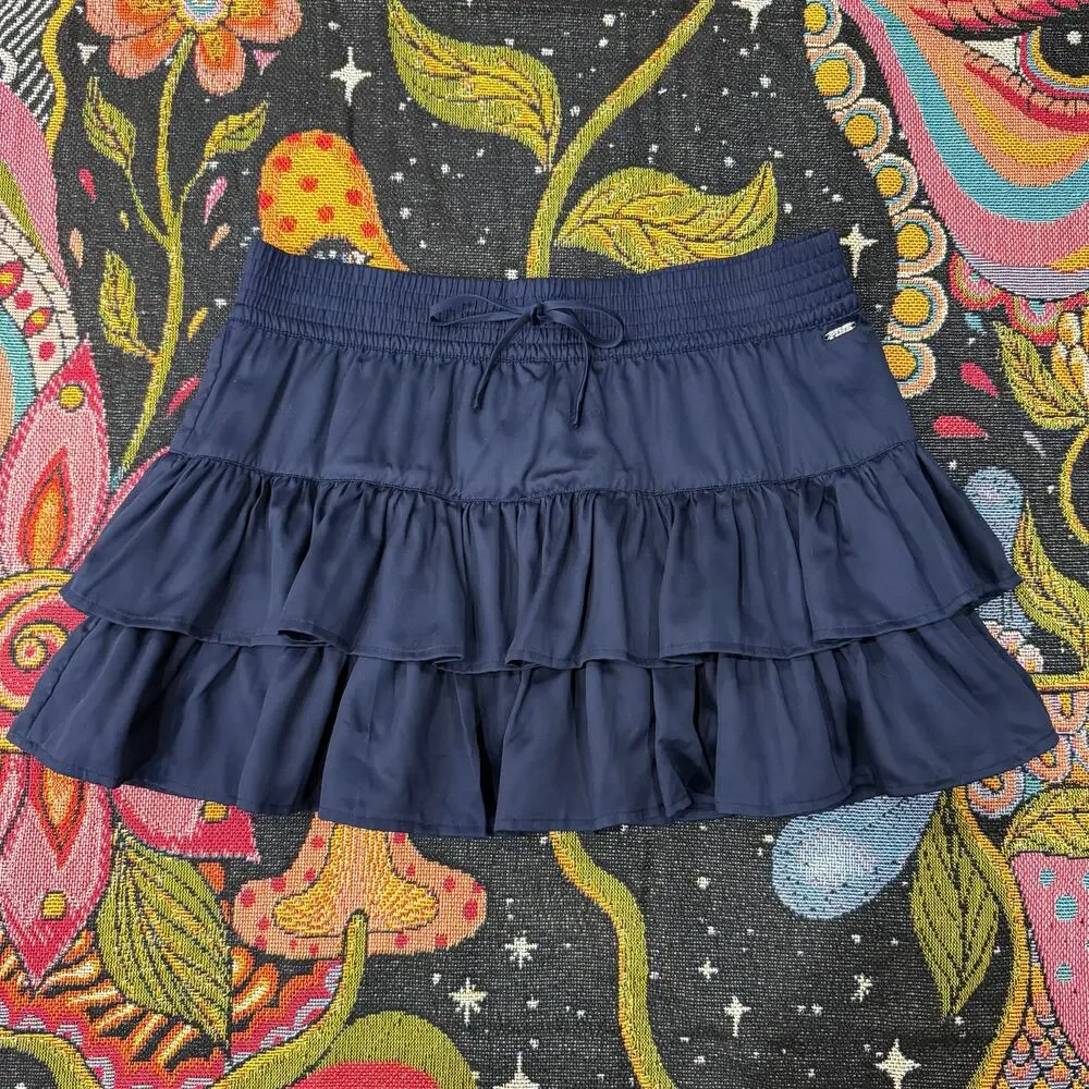 Victoria Secret PINK Tiered Ruffle Mini Skirt Skort NWT Preppy Sporty Coquette S